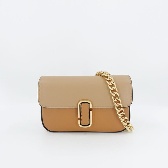 Marc Jacobs Women's The Color Block J Marc Crossbody Bag Brown OS - Picture 1 of 16